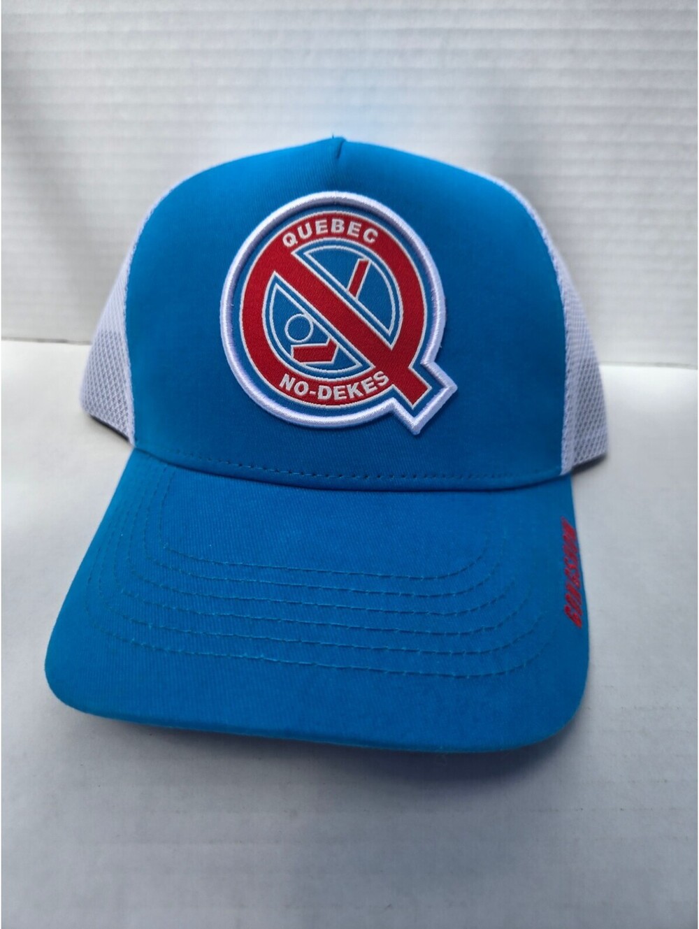 Gongshow Quebec No-Dekes Blue and White Mesh Snapback Hat - Men's